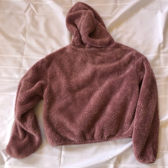 Bluenotes Dusty Rose Hooded Sweater Plush and Cozy - Picture 11 of 11